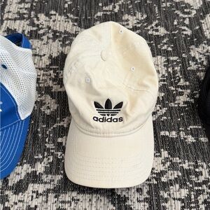 Adidas Off-White Cap with Black Logo